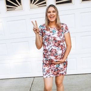 Pink Blush Maternity Dress